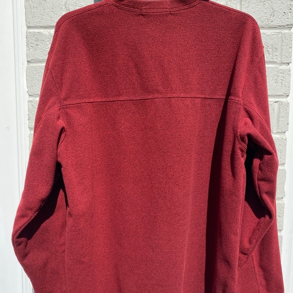 Royal Robbins long sleeve v-neck fleece pullover red large - Picture 3 of 15